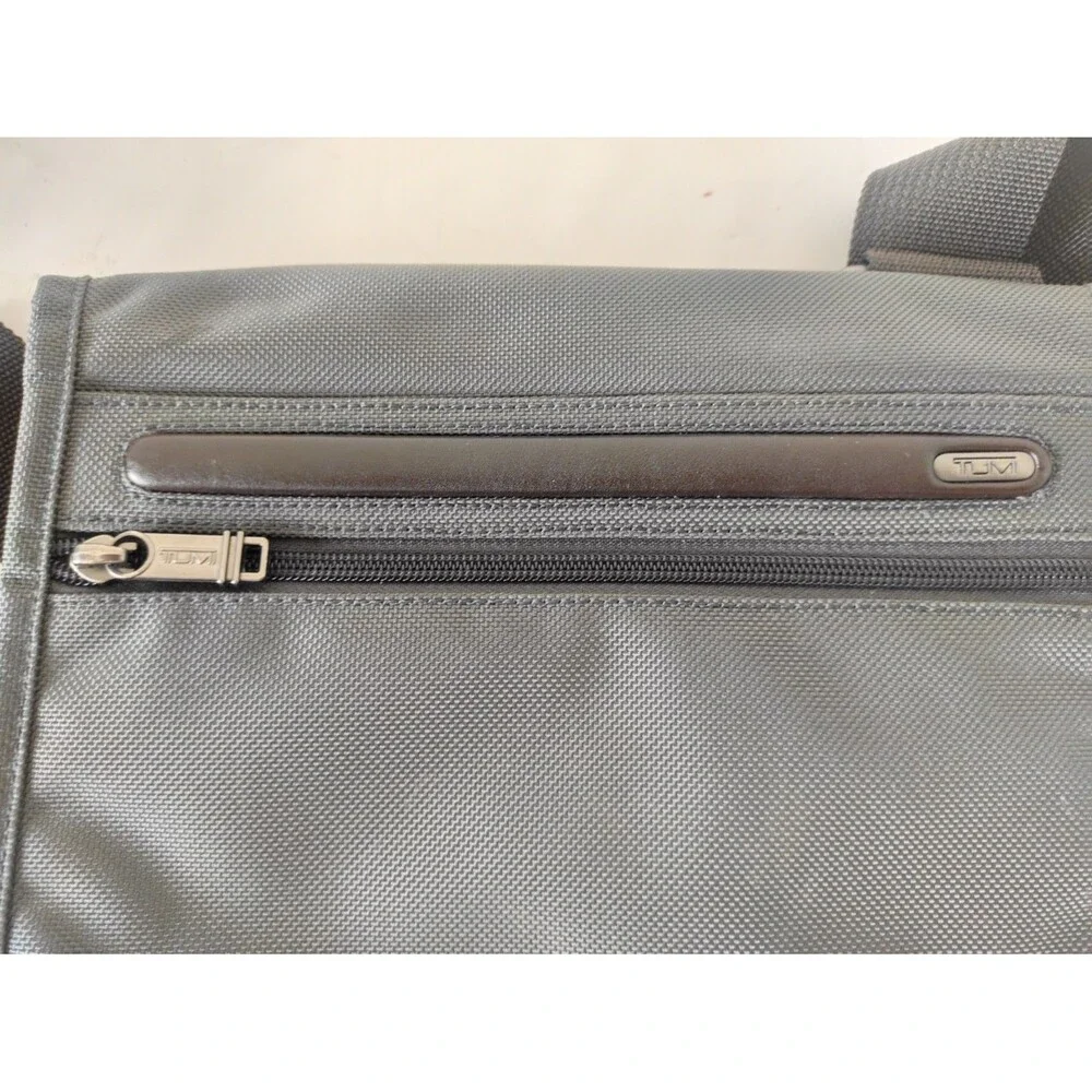 TUMI Alpha Small Flap Crossbody Grey Shoulder Bag Pouch 22105DH 10.5